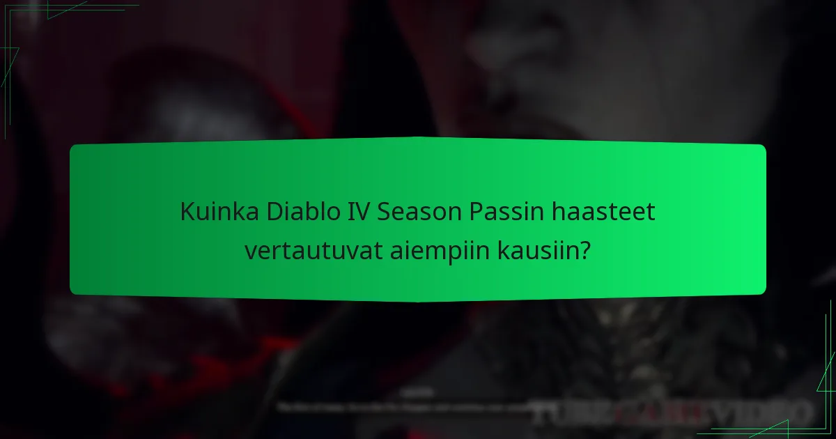 Kuinka Season Pass parantaa pelielämää Diablo IV:ssä?