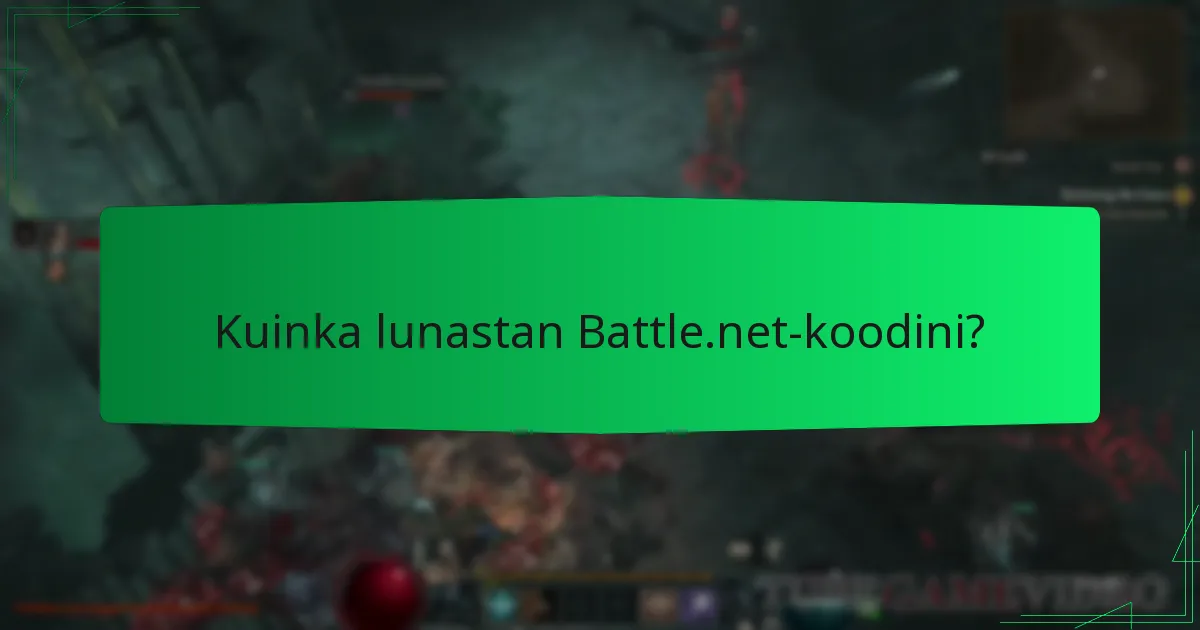 Mitä eksklusiivista sisältöä Battle.net-koodi avaa?