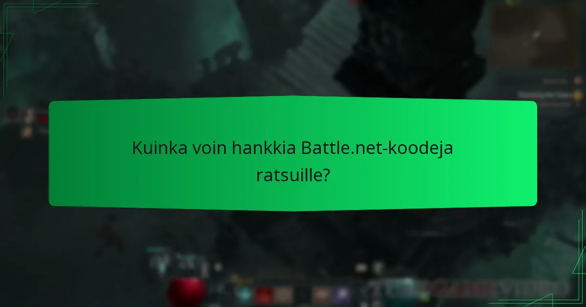 Kuinka voin hankkia Battle.net-koodeja ratsuille?
