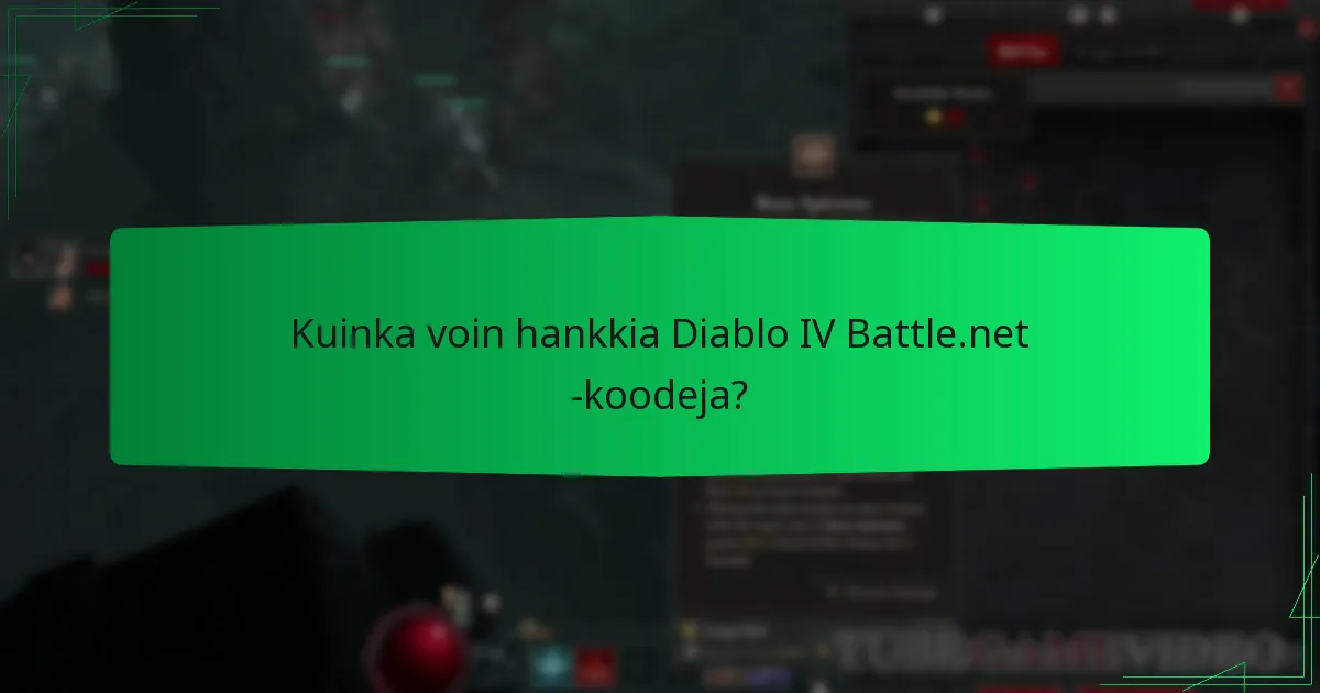 Kuinka lunastan Diablo IV Battle.net -koodini?