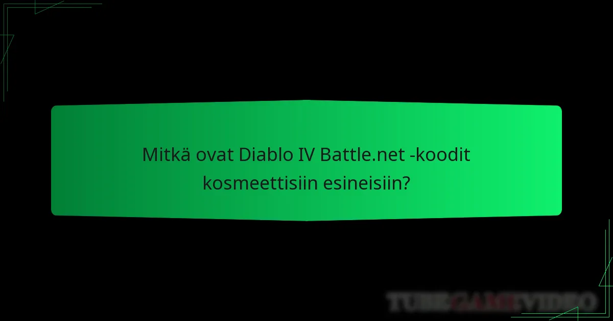 Kuinka eri kosmeettiset esineet vertautuvat Diablo IV:ssä?
